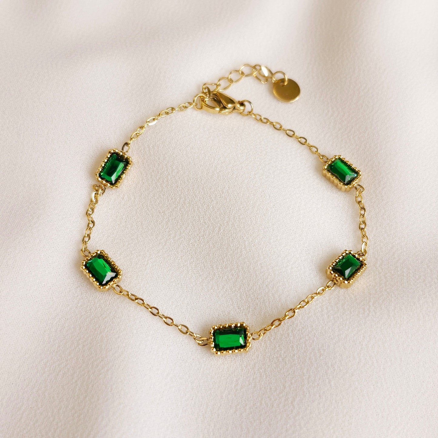 Satellite Emerald Bracelet