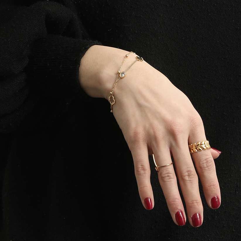 Clover and Satellite Bracelet