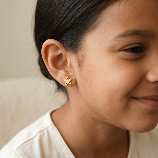 Flower Star Earrings model preview