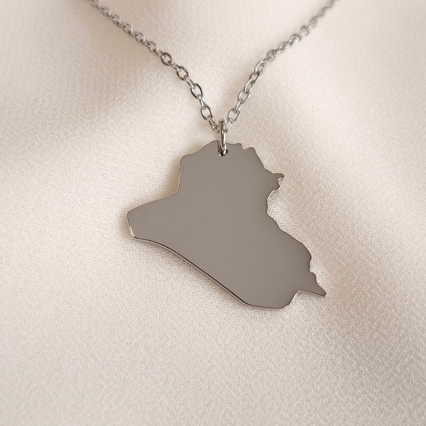 Country Map Pendant Necklace