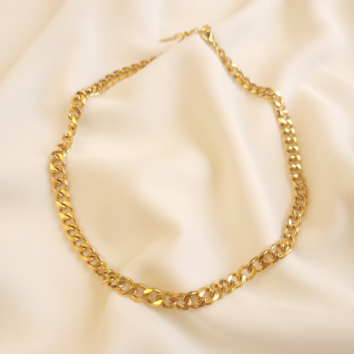 Gold Chunky Cuban Chain Necklace