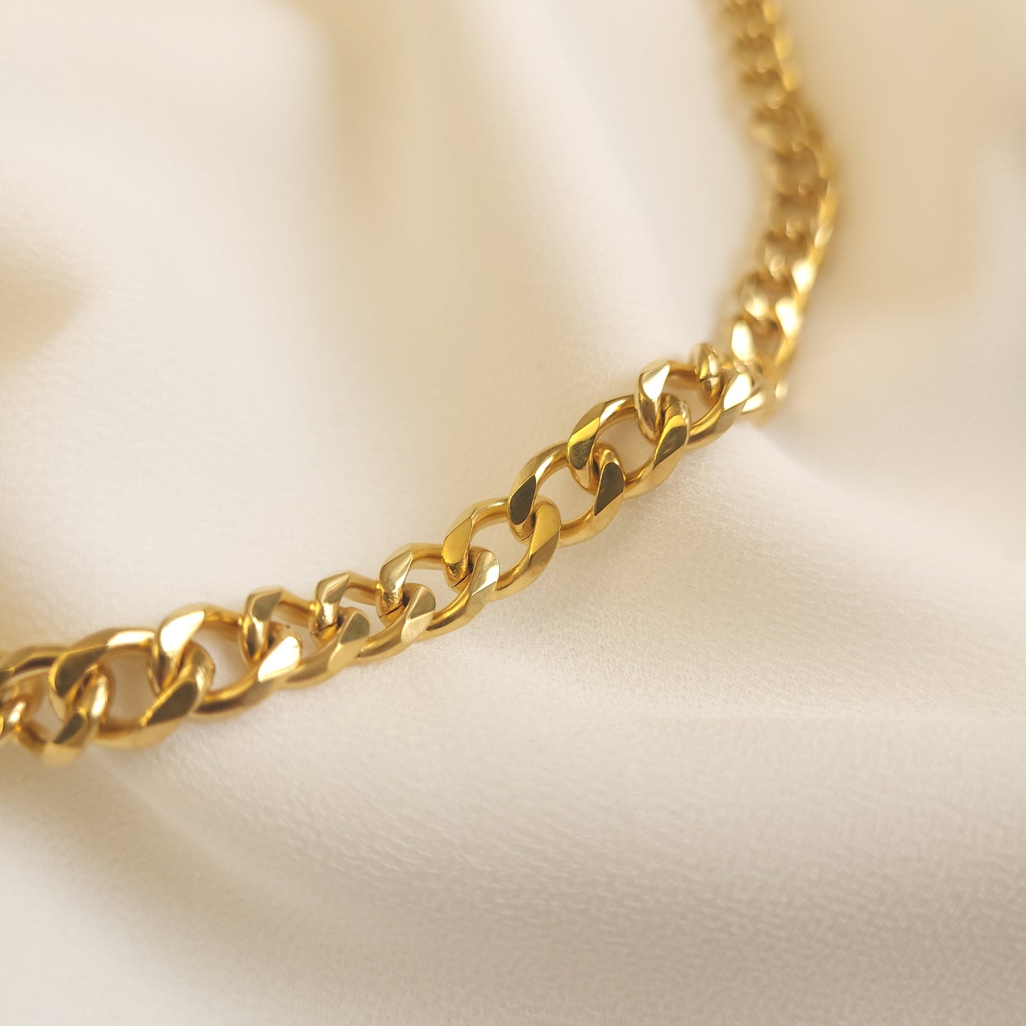 Gold Chunky Cuban Chain Necklace