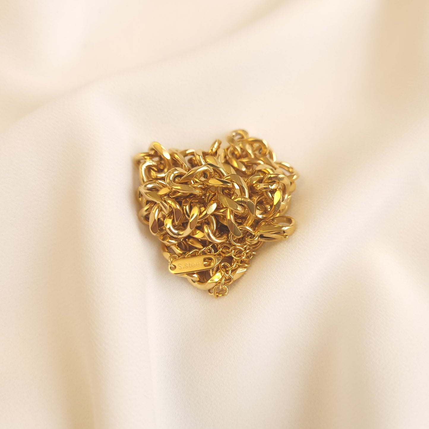 Gold Chunky Cuban Chain Necklace