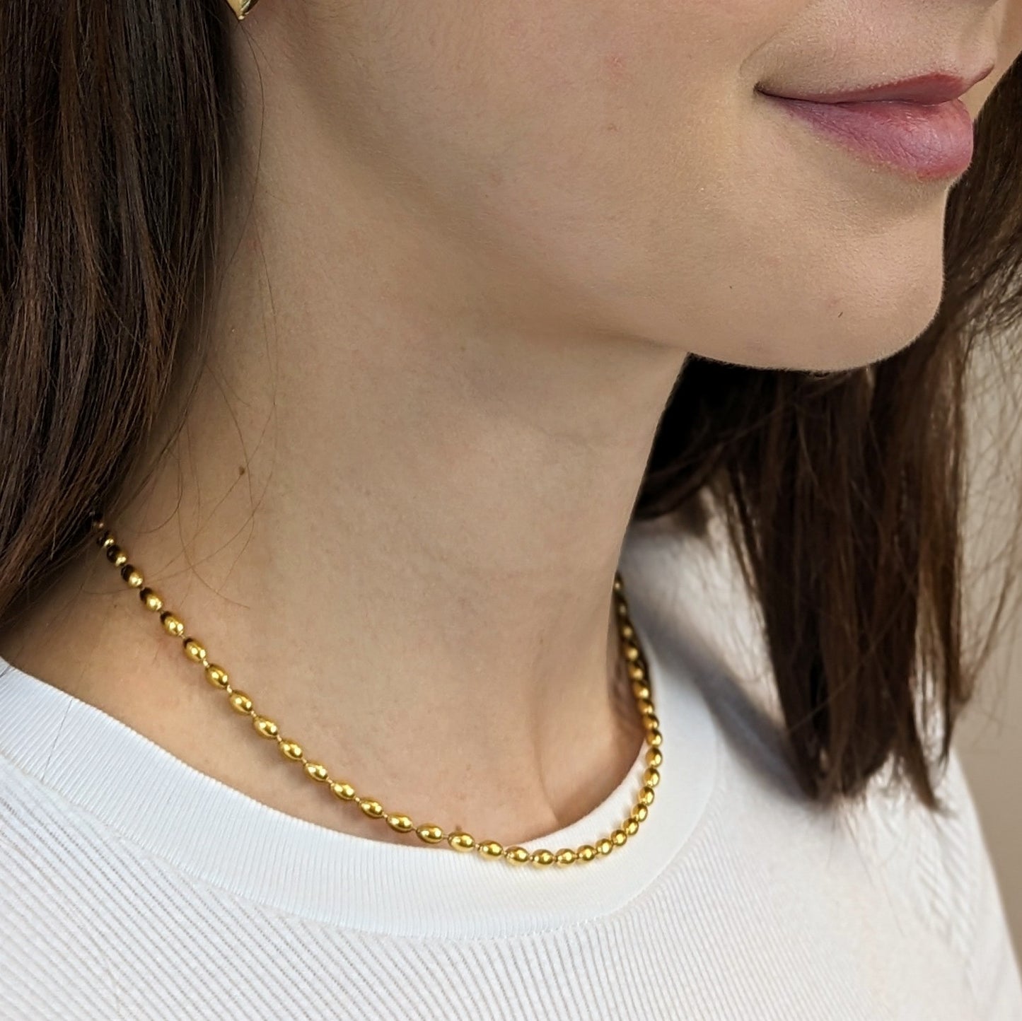 Oval Beads Necklace