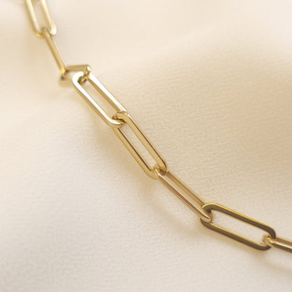 Collier à maillons trombone épais