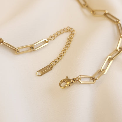 Collier à maillons trombone épais