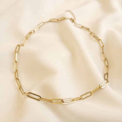 Collier à maillons trombone épais