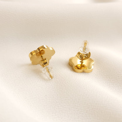 Boucles d'oreilles clous Fleur Coquillage