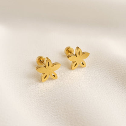 Boucles d'oreilles fleur étoile