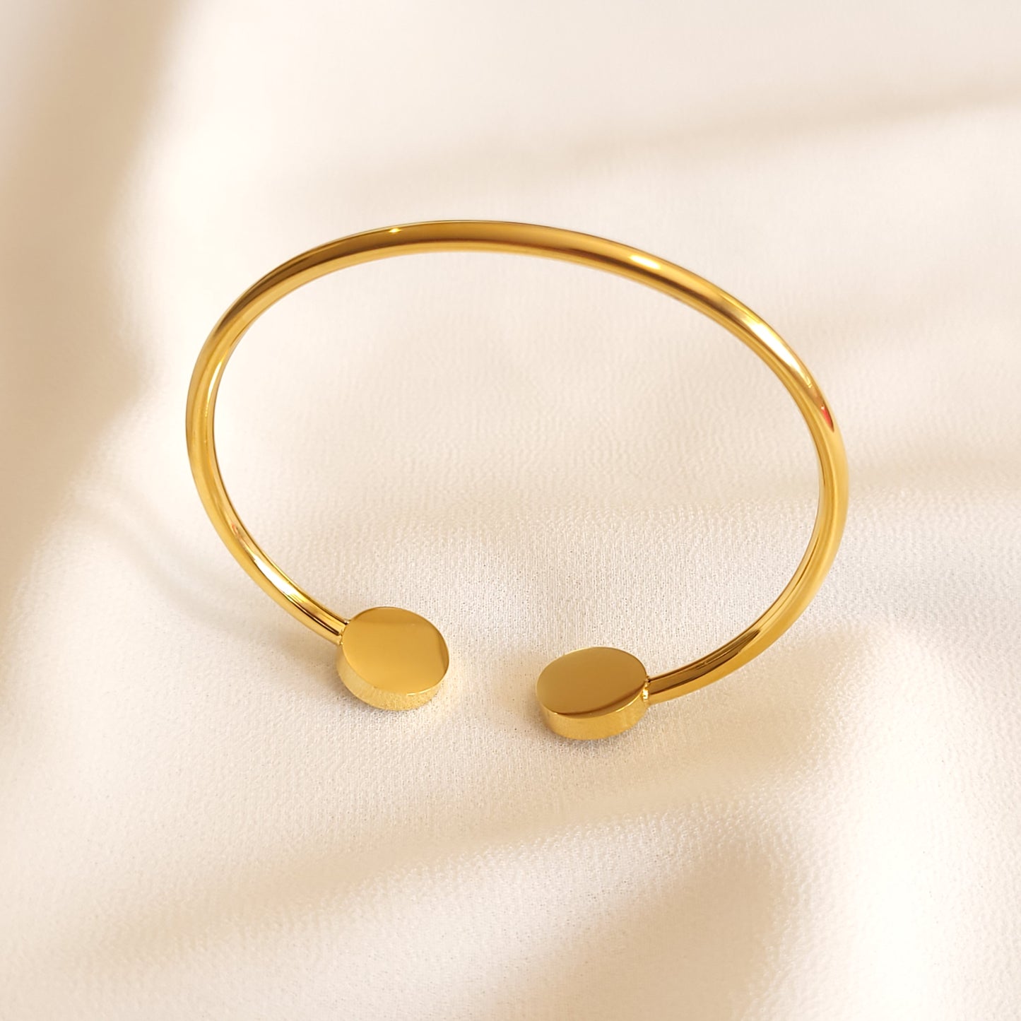 Roman Numeral Open Bangle