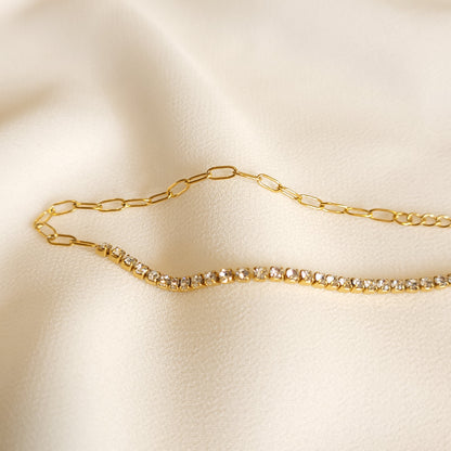 Bracelet Lien et Zircone