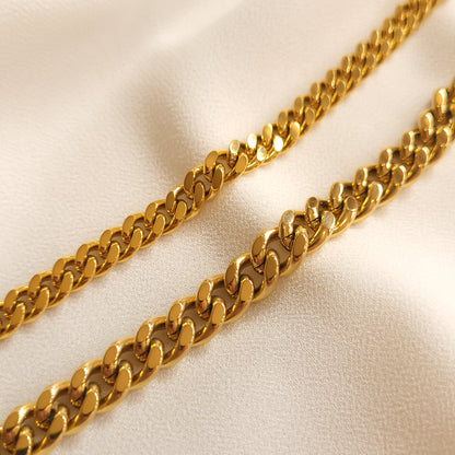 Bracelet chaîne cubaine épais
