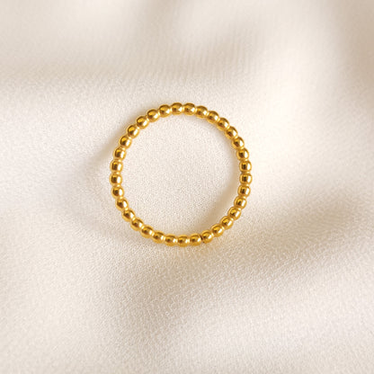 Bague perlée