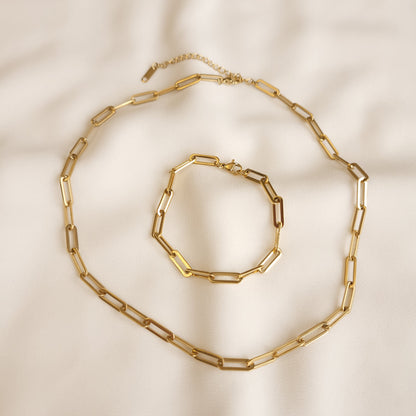 Collier à maillons trombone épais