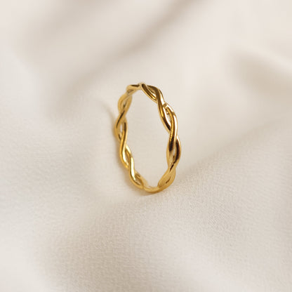 Bague Chaîne Torsadée