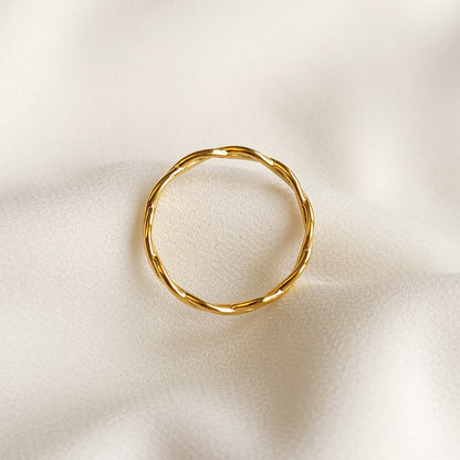 Bague Chaîne Torsadée