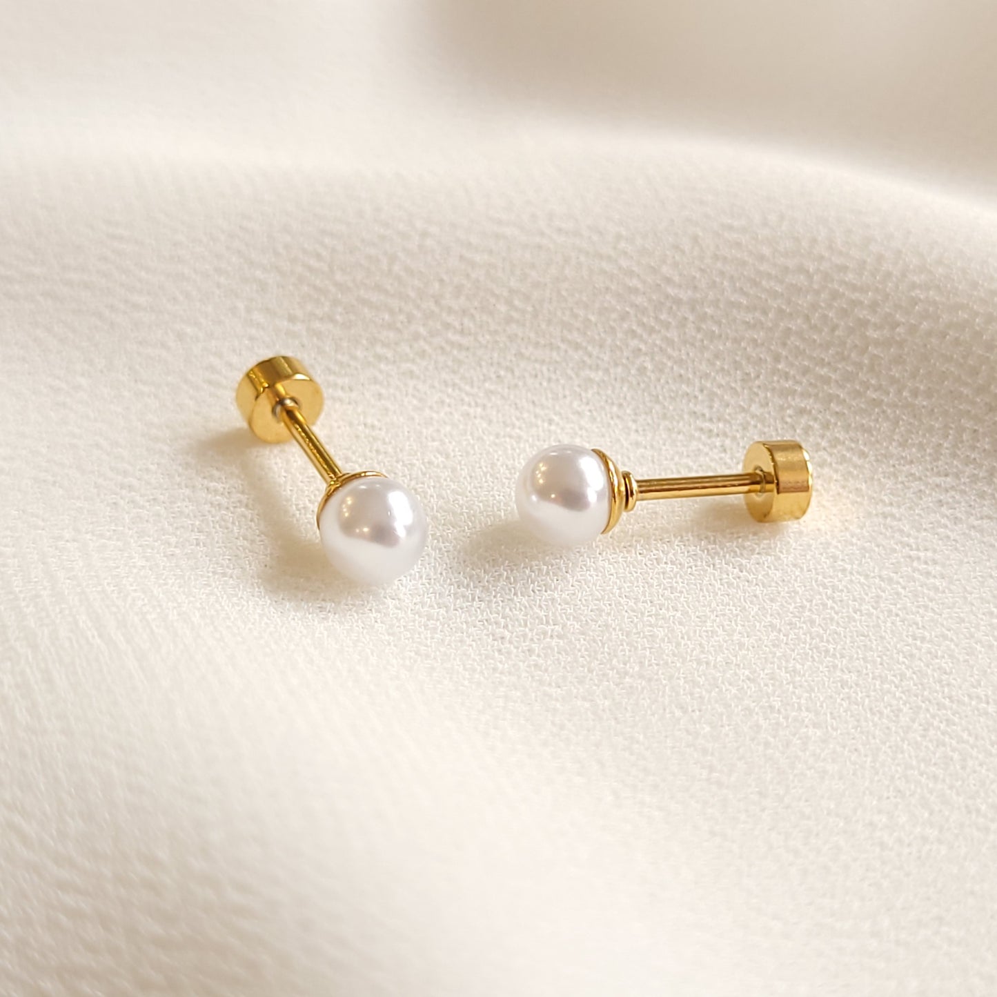 Pearl Stud Earrings