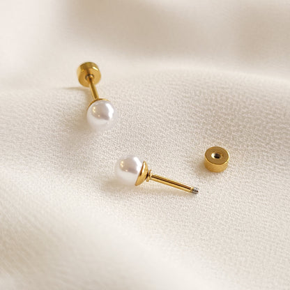 Puces d'oreilles en perles
