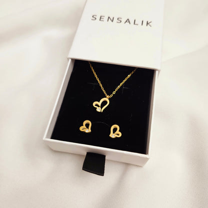 Collier Cœur Étincelant