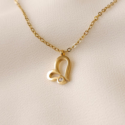 Collier Cœur Étincelant