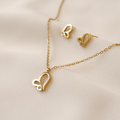 Boucles d'oreilles Cœur Scintillant