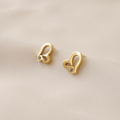 Boucles d'oreilles Cœur Scintillant