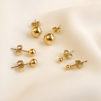 Boucles D'oreilles Tige Boule