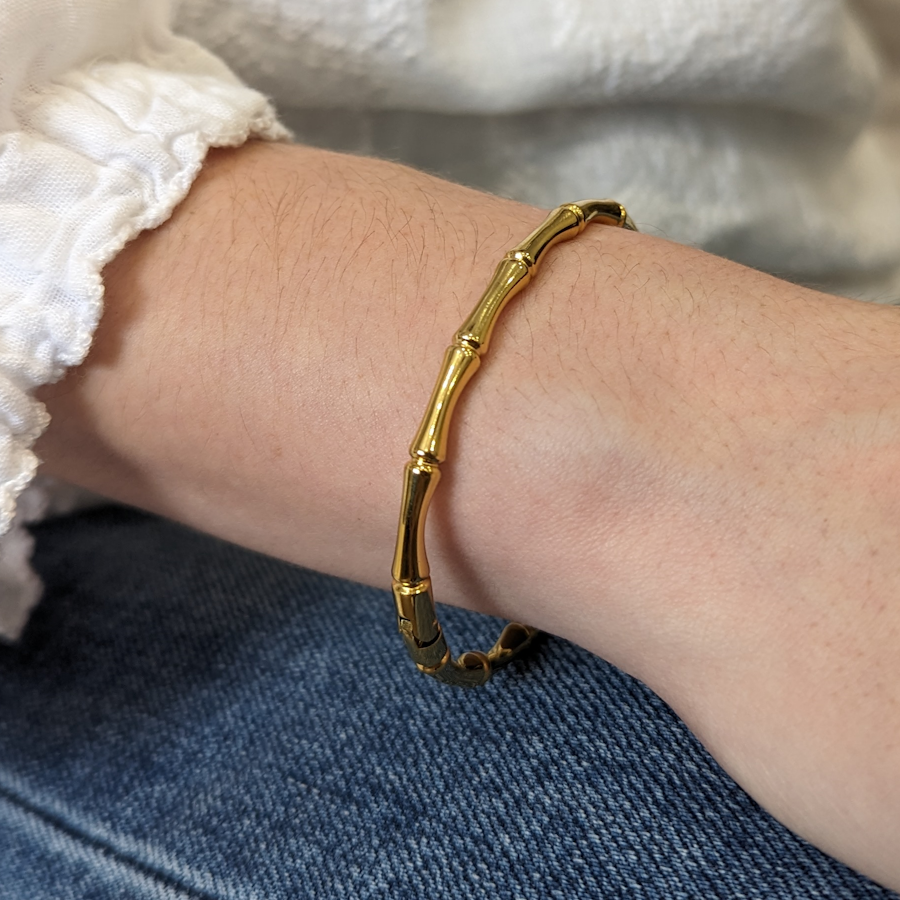 Bamboo Inspired Bangle