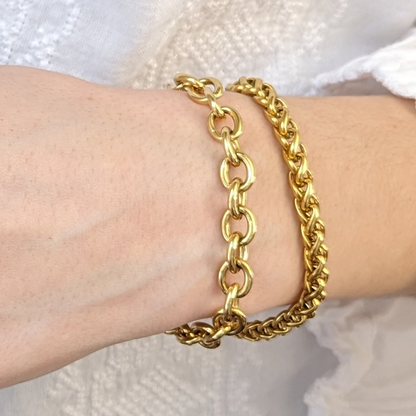 Bracelet à maillons circulaires