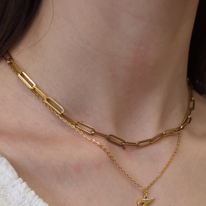Collier à maillons trombone épais