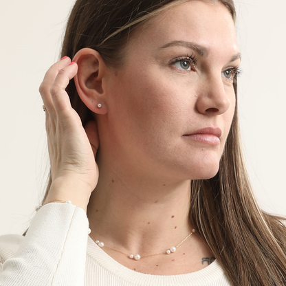 Puces d'oreilles en perles