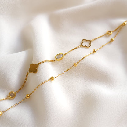 Bracelet Trèfle et Satellite