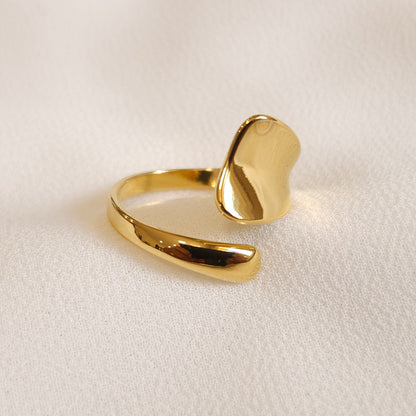 Bague spirale sculptée