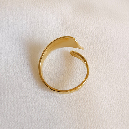 Bague spirale sculptée