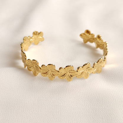 Ensemble jonc et bague Fleur