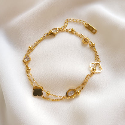 Bracelet Trèfle et Satellite