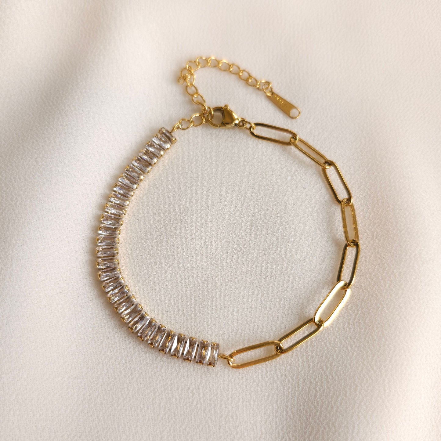 Bracelet Lien et Zircone