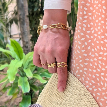 Double Wave Ring