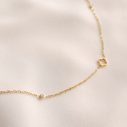 Collier trèfle délicat