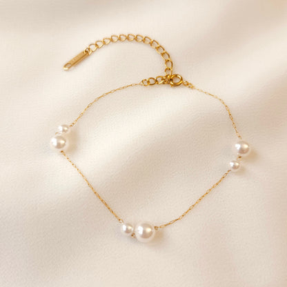 Doubled Up Pearl Bracelet
