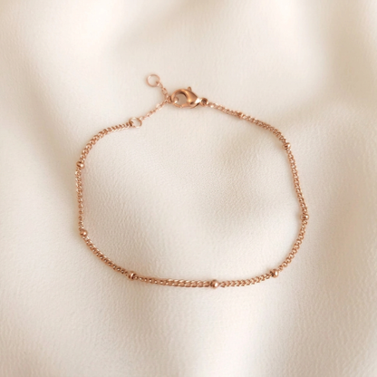 Rose-gold Satellite Beaded Bracelet