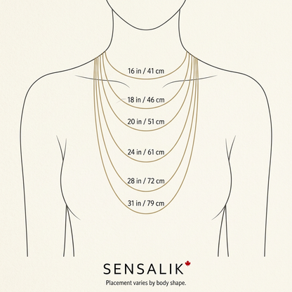 Sensalik necklace size guide