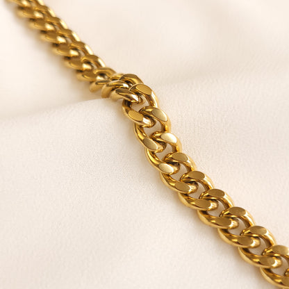 Bracelet chaîne cubaine épais