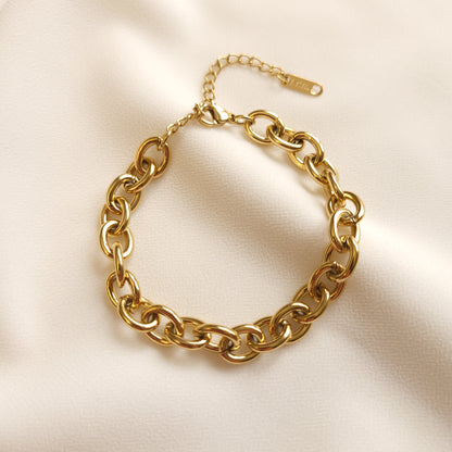 Bracelet à maillons circulaires