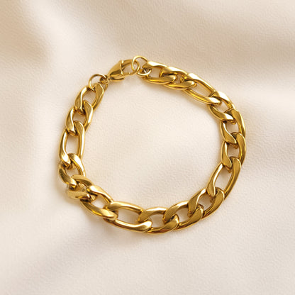 Bracelet Figaro épais