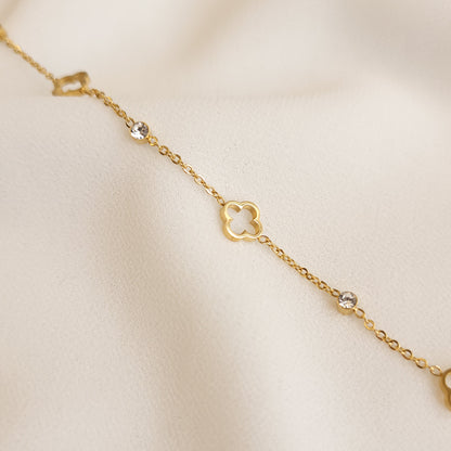 Bracelet trèfle délicat