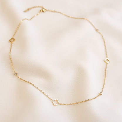 Collier trèfle délicat