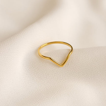 Bague délicate Wishbone