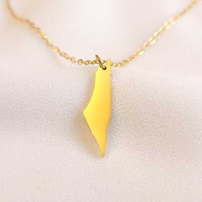 Country Map Pendant Necklace