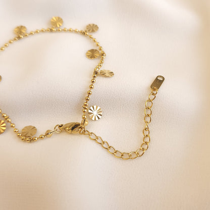 Bracelet de cheville en forme de pétale